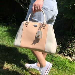 Coach Pink and Cream handbag